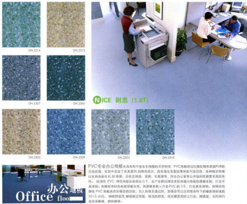Enviroment Protection ISO9001 PVC Floor Mats untuk Home, Bisnis